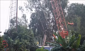 Vụ bé Thái Lý Hạo Nam: Đã đưa đoạn thứ hai của cọc bê tông lên mặt đất
