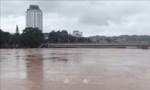 Lạng Sơn: Nước sông Kỳ Cùng dâng cao, nhiều tuyến đường ngập úng cục bộ