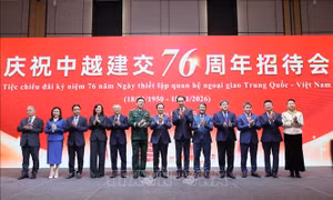 Chiêu đãi kỷ niệm 76 năm Ngày thiết lập quan hệ ngoại giao Việt Nam – Trung Quốc