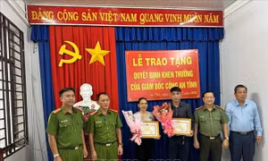 Bình Dương: Khen thưởng các cá nhân dũng cảm bắt cướp