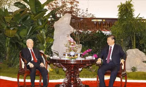 Tổng Bí thư Nguyễn Phú Trọng dự Tiệc trà cùng Tổng Bí thư, Chủ tịch Trung Quốc Tập Cận Bình