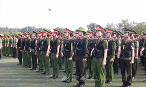 Ra quân huấn luyện và phát động đợt thi đua đặc biệt kỷ niệm 50 năm Ngày giải phóng miền Nam