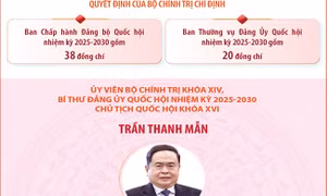 Đảng ủy Quốc hội nhiệm kỳ 2025-2030