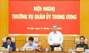 Tổng Bí thư Tô Lâm chủ trì Hội nghị Thường vụ Quân ủy Trung ương
