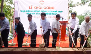 Đồng Tháp xây mới 1.612 nhà Chữ thập đỏ cho hộ nghèo, khó khăn