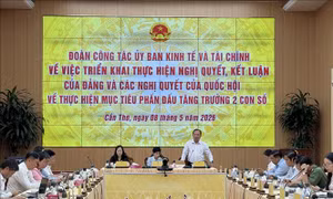 Quốc hội làm việc với Cần Thơ về mục tiêu tăng trưởng 2 con số