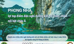 Phong Nha (Quảng Trị) lọt top điểm đến nghỉ dưỡng kết nối thiên nhiên nổi bật châu Á