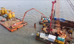 Tăng tốc thi công dự án giao thông chiến lược ra đảo Hòn Khoai
