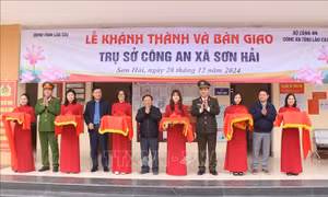 Khánh thành và bàn giao các trụ sở Công an xã, thị trấn tại Lào Cai
