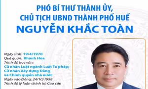 Phó Bí thư Thành ủy, Chủ tịch UBND Thành phố Huế Nguyễn Khắc Toàn