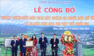 Làn điệu soóng cọ của người Sán Chỉ là văn hóa phi vật thể quốc gia 