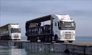 Mỹ khôi phục bến tàu vận chuyển hàng viện trợ nhân đạo vào Gaza