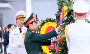 Đoàn Quân ủy Trung ương, Bộ Quốc phòng viếng Tổng Bí thư Nguyễn Phú Trọng