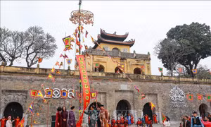 Tái hiện các nghi lễ 'Tống cựu Nghinh tân' tại Hoàng thành Thăng Long