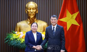 Thủ tướng Lê Minh Hưng tiếp Trưởng Ban Tổ chức Trung ương Đảng Nhân dân Cách mạng Lào