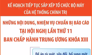 Những nội dung, nhiệm vụ chuẩn bị báo cáo tại Hội nghị Trung ương 11, khóa XIII