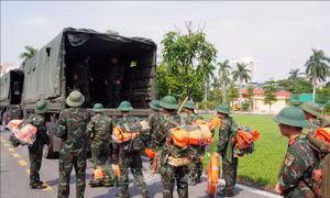 Quân đội chủ động biện pháp ứng phó bão số 9 ở mức cao nhất