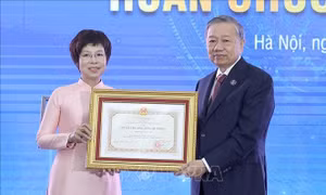 Tổng Bí thư Tô Lâm trao Huân chương Hồ Chí Minh lần thứ ba cho Thông tấn xã Việt Nam