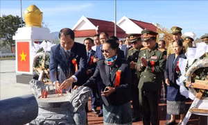 Khánh thành Đài tưởng niệm liên minh chiến đấu Lào – Việt Nam tỉnh Xaysomboun 