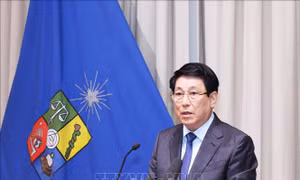 Chủ tịch nước Lương Cường phát biểu chính sách tại Đại học Chile