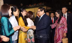 Thủ tướng Phạm Minh Chính và Phu nhân gặp gỡ cộng đồng người Việt Nam tại Cộng hòa Séc