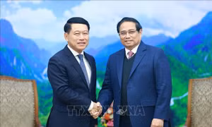 Thủ tướng Phạm Minh Chính tiếp Phó Thủ tướng Lào Saleumxay Kommasith