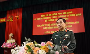Bộ trưởng Bộ Quốc phòng Phan Văn Giang làm việc tại tỉnh Lai Châu