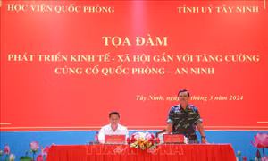 Phát triển kinh tế, xã hội gắn với tăng cường củng cố quốc phòng, an ninh