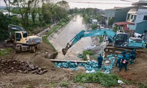 Hà Nội: Xử lý sự cố trạm bơm Ninh Sở, Thường Tín