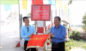 Cần Thơ: Khánh thành cầu nông thôn kết nối ấp bị cô lập