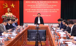 Sớm hoàn thành thủ tục đổi tên Học viện Hành chính Quốc gia thành Học viện Hành chính và Quản trị công