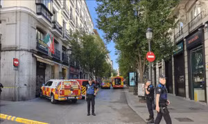 Sập một phần tòa nhà ở trung tâm Madrid, ít nhất 10 người bị thương