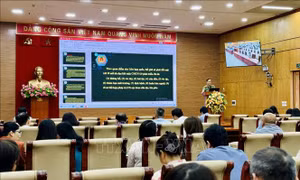 Hội nghị báo cáo viên cấp Đảng ủy Khối tháng 6/2024