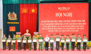 Gần 96,4% người dân hài lòng về giải quyết thủ tục hành chính của lực lượng Công an