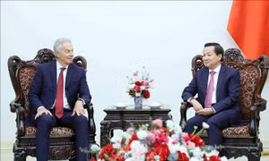 Phó Thủ tướng Lê Minh Khái tiếp cựu Thủ tướng Anh Tony Blair