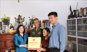 Thăm, tặng quà gia đình chính sách, người có hoàn cảnh khó khăn tại Ninh Bình