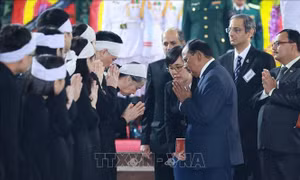 Đoàn Cộng hòa Ấn Độ viếng Tổng Bí thư Nguyễn Phú Trọng