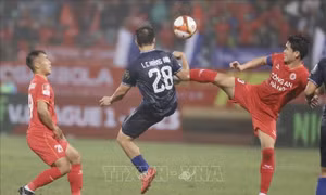 V.League 1-2023: CLB Công an Hà Nội thắng 5-0 trước TopenLand Bình Định