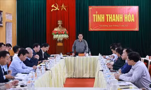Thủ tướng Phạm Minh Chính: Thanh Hóa phải khai thác, thúc đẩy phát triển 'tứ sơn'