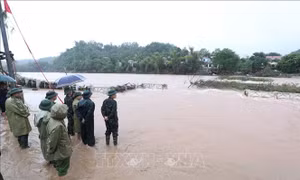 Bộ Quốc phòng kiểm tra công tác khắc phục hậu quả bão số 3 tại Lạng Sơn