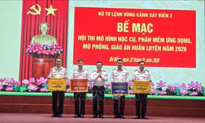 Nhiều mô hình, phần mềm ứng dụng cao được đưa vào huấn luyện tại Vùng Cảnh sát biển 2