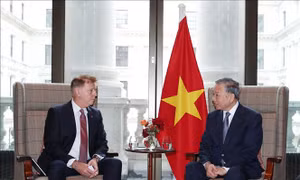 Tổng Bí thư Tô Lâm tiếp lãnh đạo một số tập đoàn, tổ chức tài chính quốc tế