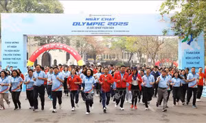 Phát động Ngày chạy Olympic vì sức khỏe toàn dân, giải chạy Báo Hànộimới mở rộng - Vì hòa bình 2025