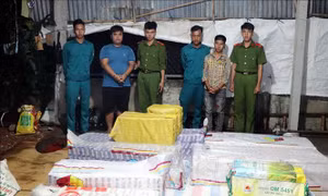 Bắt quả tang vụ vận chuyển khối lượng lớn thuốc lá điếu nhập lậu