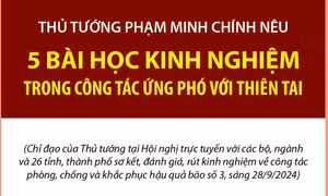 Thủ tướng nêu 5 bài học kinh nghiệm trong công tác ứng phó với thiên tai