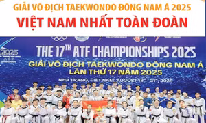 Việt Nam nhất toàn đoàn tại Giải vô địch Taekwondo Đông Nam Á 2025
