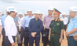 Khắc phục khó khăn về thời tiết, đẩy nhanh tiến độ thi công sân bay Long Thành