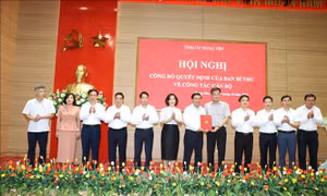 Công bố quyết định về Chủ nhiệm Ủy ban Kiểm tra Tỉnh ủy Hưng Yên