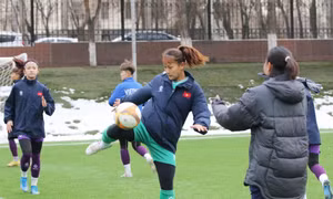 VCK U20 nữ châu Á 2024: Đội tuyển Việt Nam tích cực tập luyện tại Tashkent