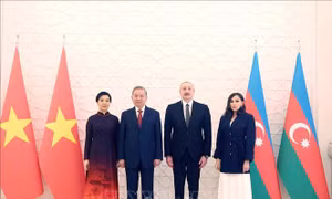 Lễ đón Tổng Bí thư Tô Lâm thăm cấp Nhà nước tới Azerbaijan